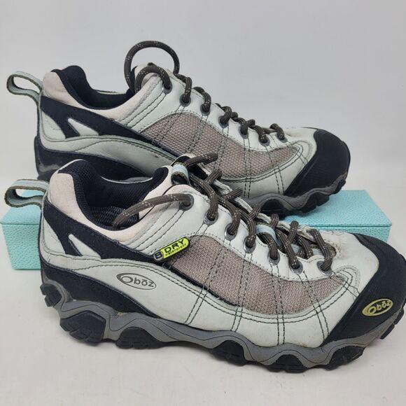 Oboz Firebrand II 2 Waterproof Hiking Shoes Gray Teal US Size 7 Womens EU 37.5 - Picture 4 of 7